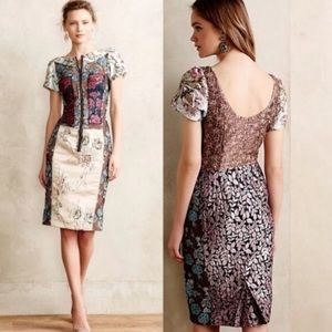 Byron Lars Anthropologie Brocade Dress
